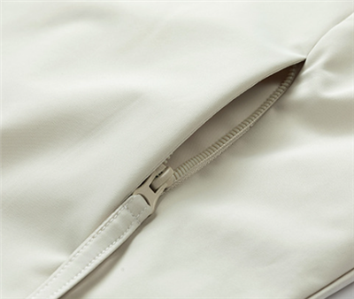 White Hooded Windbreaker