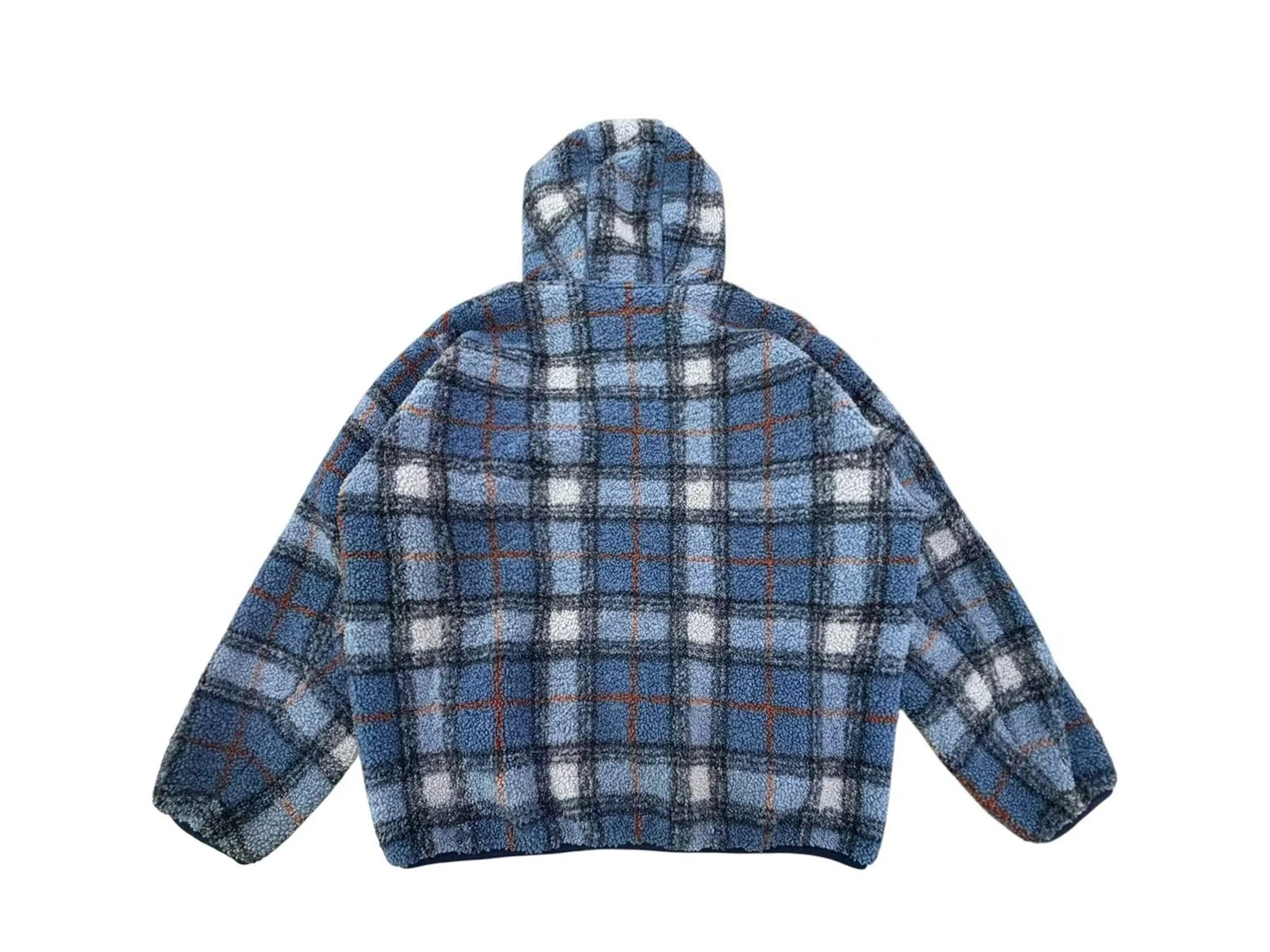 Yarn‑Dyed Plaid Teddy Sherpa Hooded Full‑Zip Jacket Yarn‑Dyed Plaid Teddy Sherpa Hooded Full‑Zip Jacket